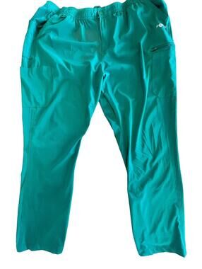 Carhartt Scrubs Pant Force Mens Sz  2XL Twill Straight Leg C55106 Htr Green